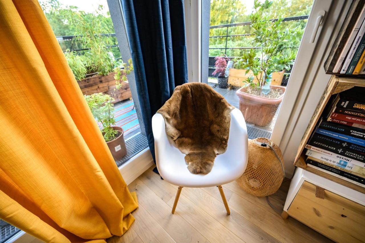 L'Olympique: Appartement Cosy, Vue Canal Grande Terrasse Et Parking Vaires-sur-Marne Exteriör bild